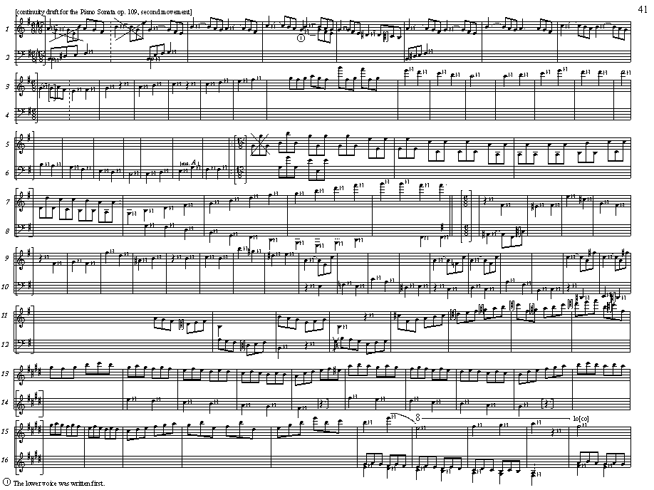 Transcription of the part of Draft 2 on page 41.