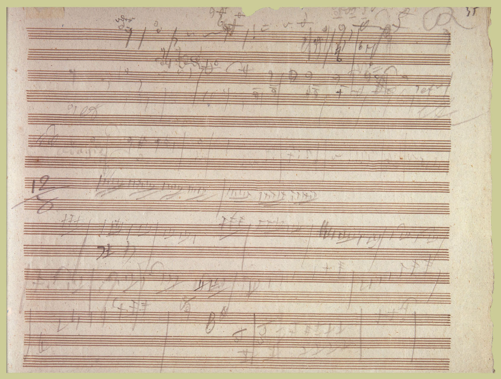 Page 35 of Beethoven’s Artaria 195 Sketchbook.