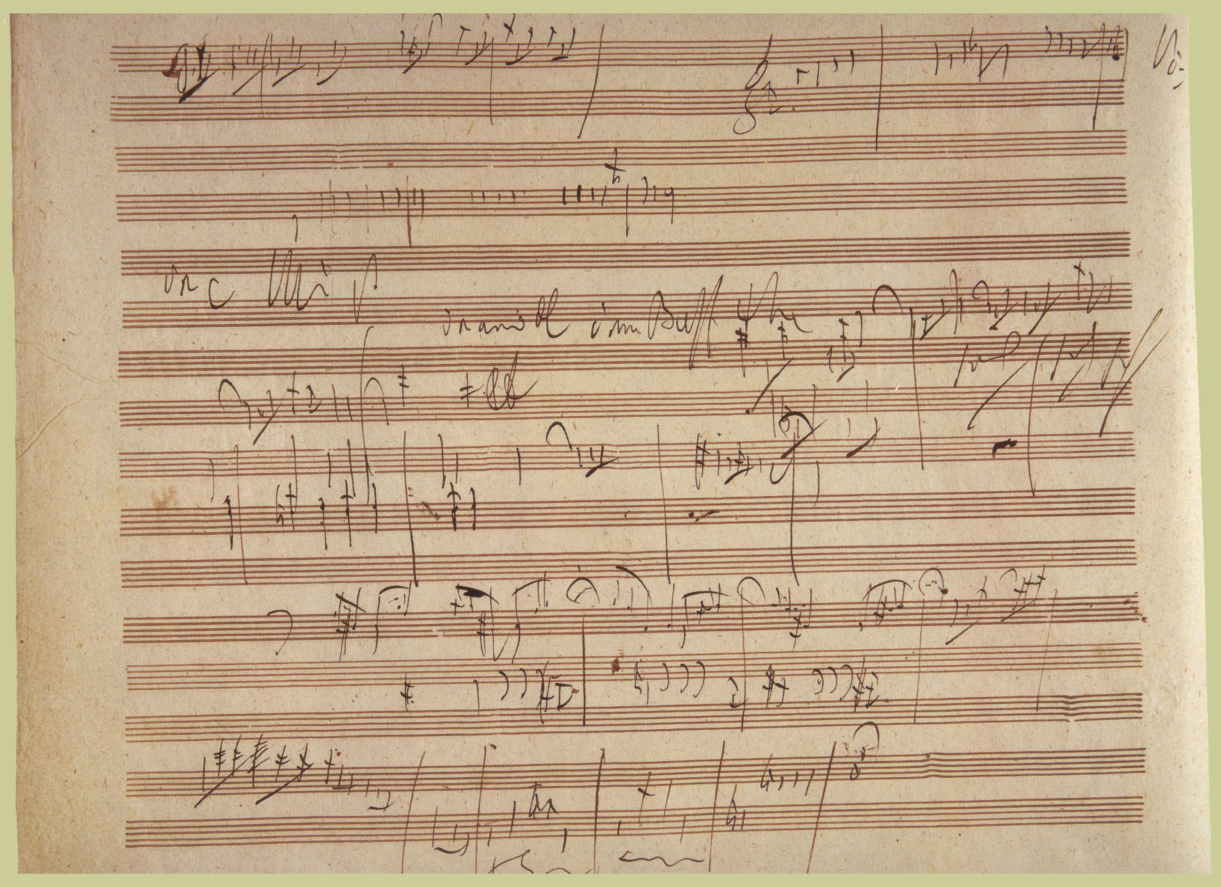 Page 38 of Beethoven’s Artaria 195 Sketchbook.