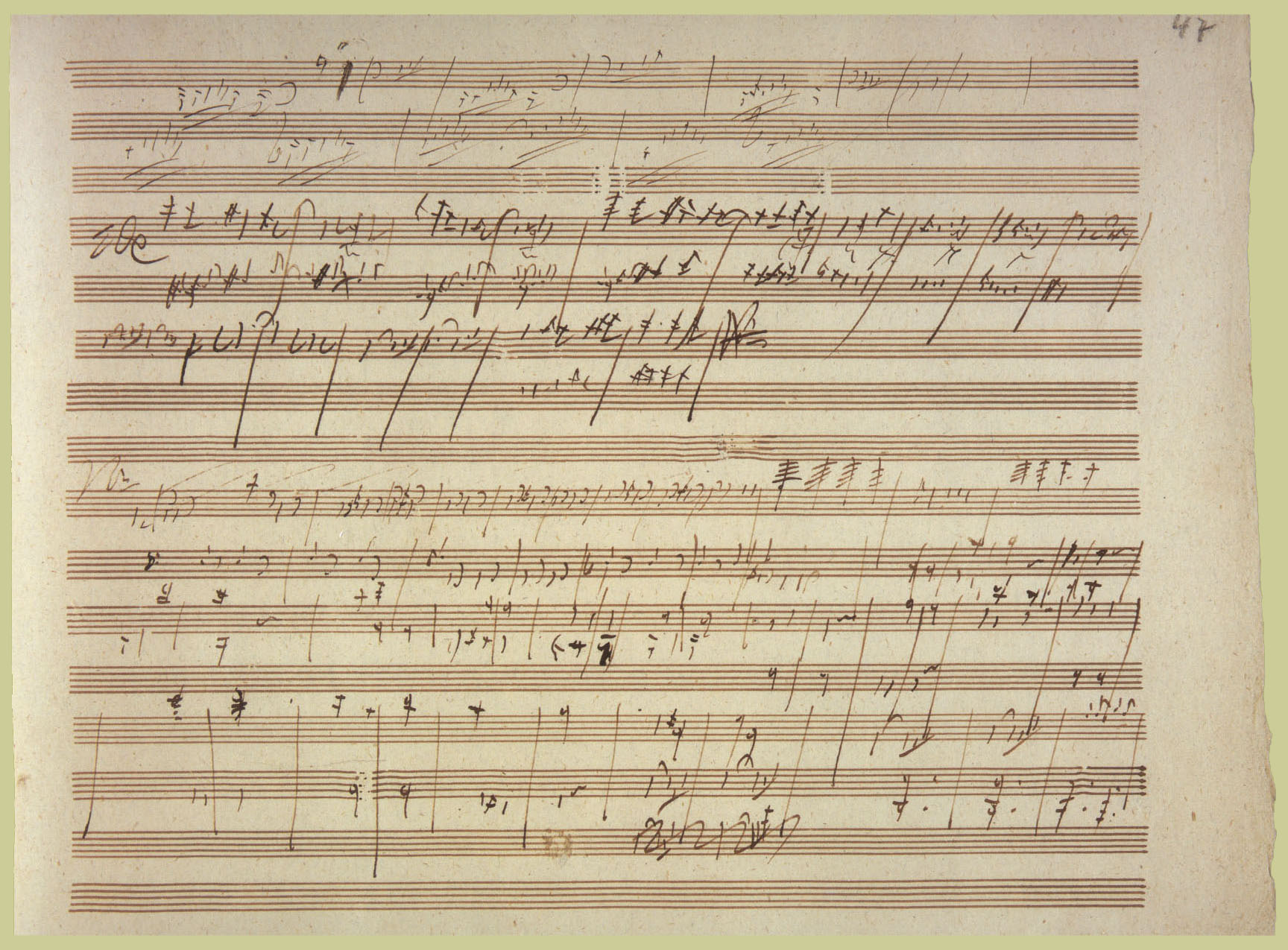 Page 47 of Beethoven’s Artaria 195 Sketchbook.